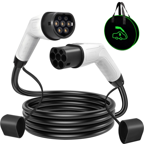 Type 2 to Type 2 EV Charging Cable 3‑Phase EV Charger Cable 16A 32A IEC 62196‑2 Electric Vehicle Charging Cord