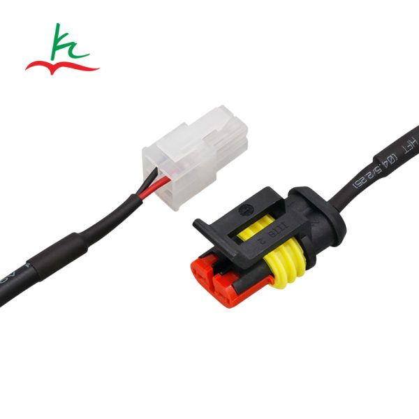 2 Pin Automotive Waterproof Connector Wire Harness Male Female Sealed Auto Electrical Plug Cable Custom Auto Wiring Loom