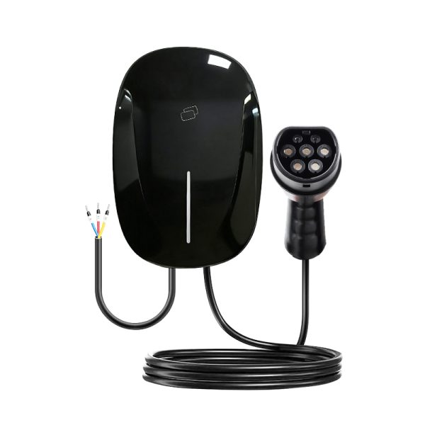 EV Wallbox 7kW 11kW 22kW Type 2 Wall Mounted Electric Vehicle Charger with Cable Plug and Play Home EV Charging Station